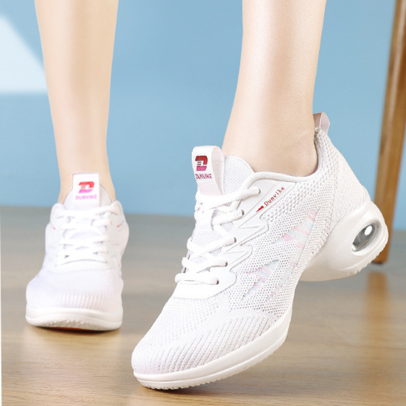Women's Jazz Shoes Lace-up Dance Sneakers