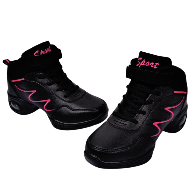 Women's Jazz Shoes Lace-up Dance Sneakers
