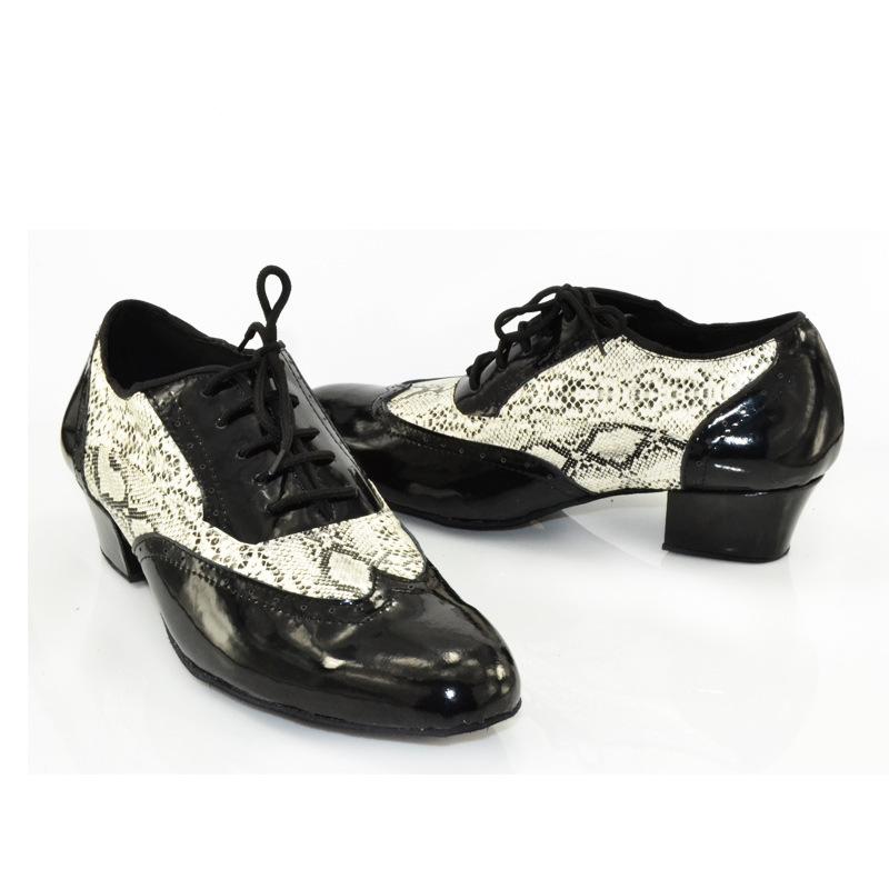 Men's Leatherette Heels Ballroom Dance Shoes Latin Shoes