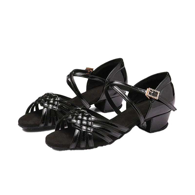 KCDANCE Women's Satin 3.5cm Heel Ballroom Dance Shoes Latin Shoes