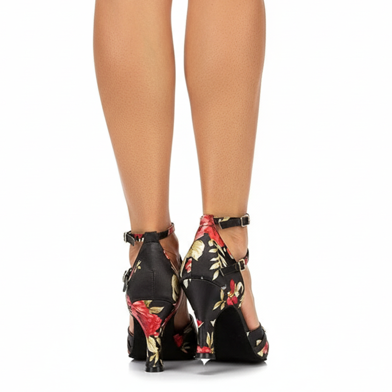 Women's Satin Customized Heel Ballroom Dance Shoes Modern Dance Shoes