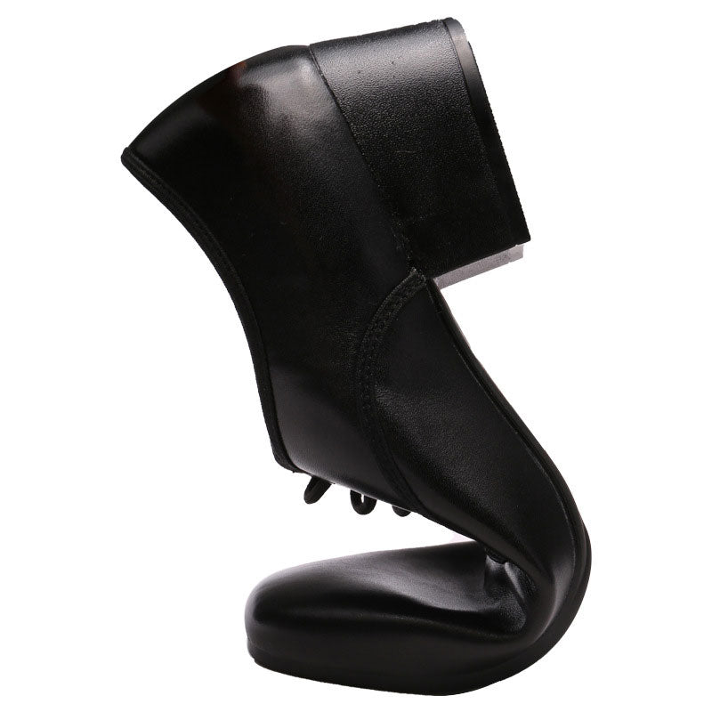 KCDANCE Men's Black Leatherette 4cm Heels Ballroom Dance Shoes Modern Dance Shoes
