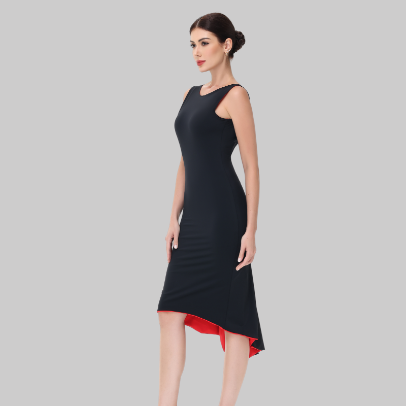 Women's Performance Sleeveless Dance Dress for Milonga & Parties Tango Dress