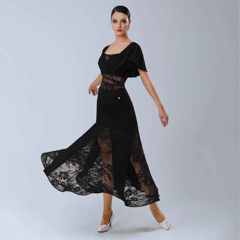 TID Women's Ballroom Waltz Modern Dance Dresses Competition Dancewear