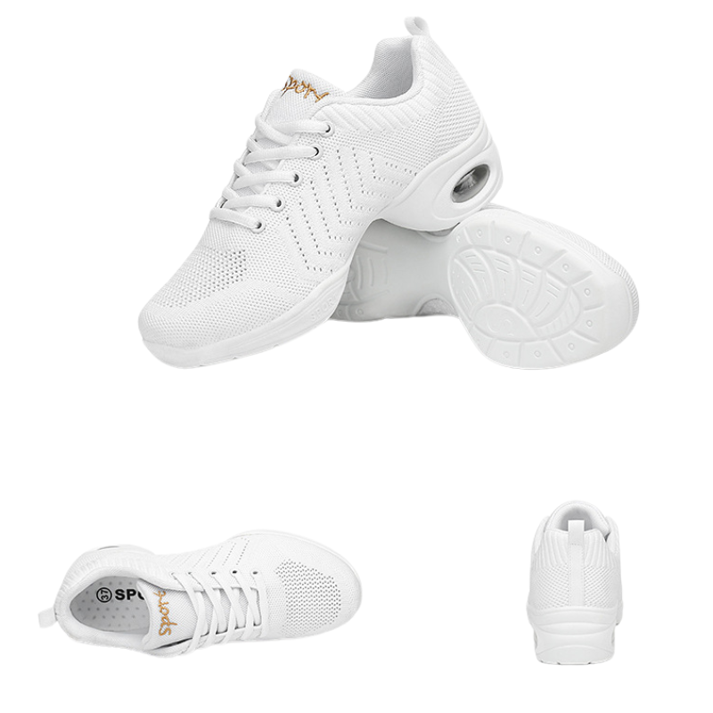 Women's Jazz Shoes Lace-up Dance Sneakers