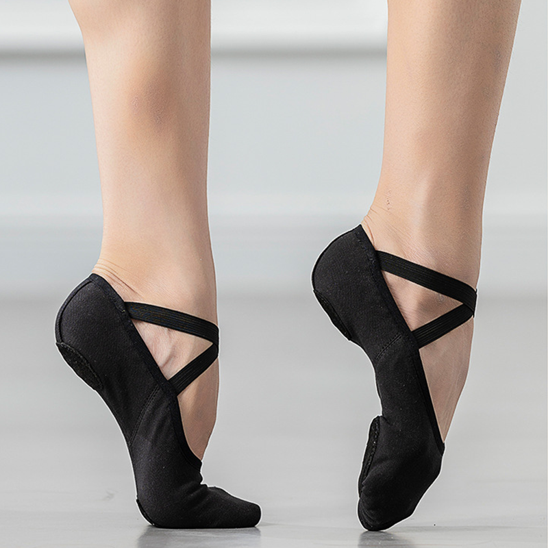 WY Women's Spandex Split-Sole Ballet Shoes