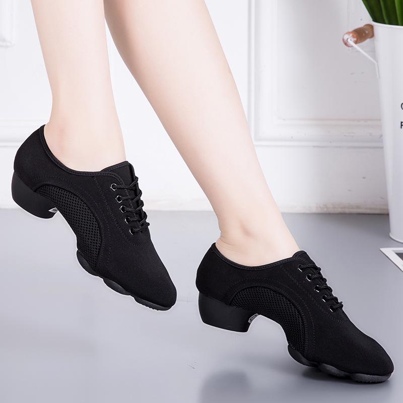 Women's  Canvas 3cm Heels Teaching & Practice Shoes Ballroom Dance Shoes