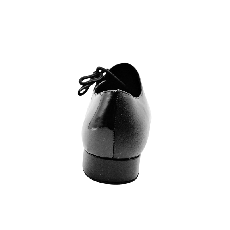 Men's 2cm Black Leatherette Heels Ballroom Dance Shoes