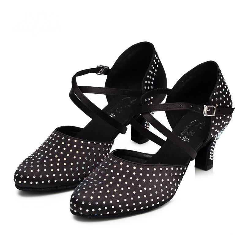 Women's Satin 6cm/7.5cm Heels Ballroom Dance Shoes Modern Dance Shoes