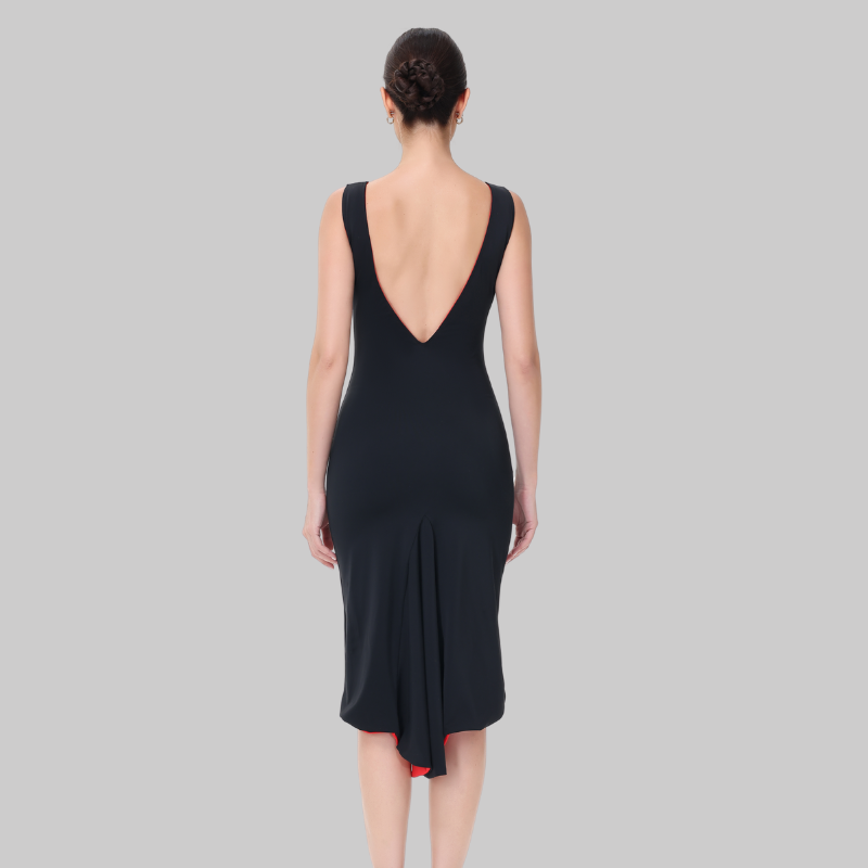 Women's Performance Sleeveless Dance Dress for Milonga & Parties Tango Dress