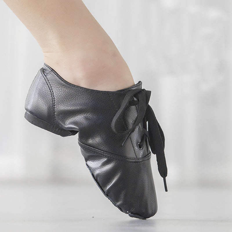 Low-top thickened cowhide sole Jazz shoes/Ballet Slipper