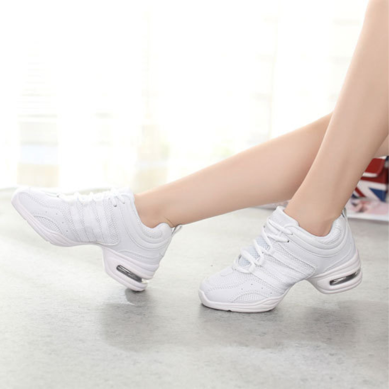 Women's Jazz Shoes Lace-up Dance Sneakers