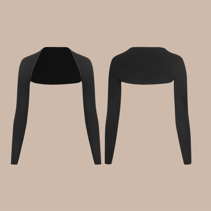 Z Women's Black Long Sleeve Latin Dance Tops Dance Wear Training Performance Tops
