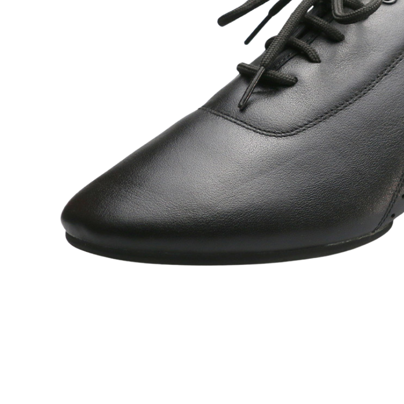 Men's 2.5cm Black Leatherette Heels Ballroom Dance Shoes