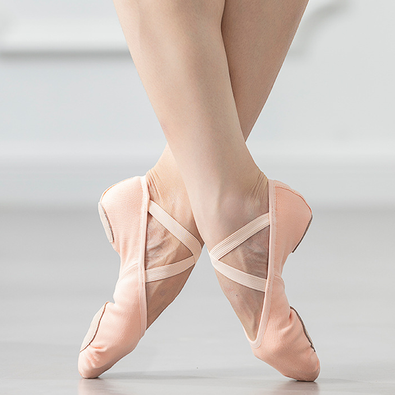 WY Women's Spandex Split-Sole Ballet Shoes