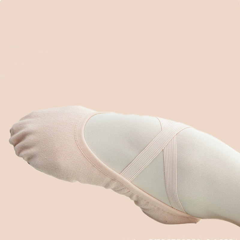WY Women's Stretch Canvas Split-Sole Ballet Shoes