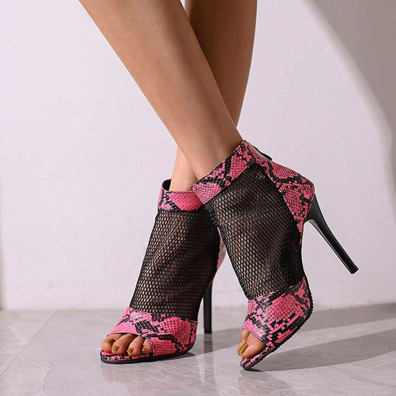 QIQI Women's 10cm Rubber Sole Heel Jazz Dance Shoes Heels  Dance Boots