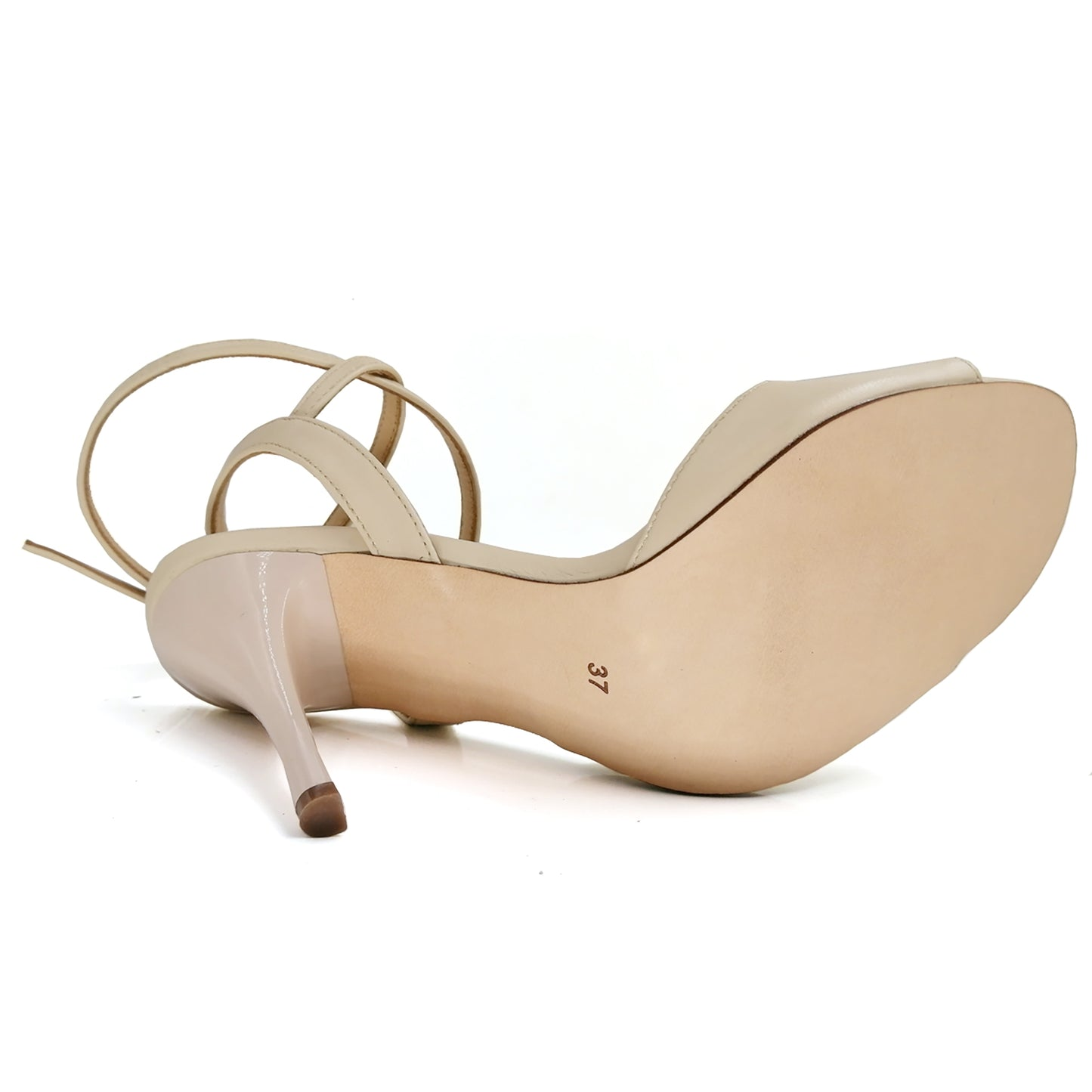 SHJ Women's Beige Real Leather 7cm/9cmcm Heels Dance Shoes Tango Shoes
