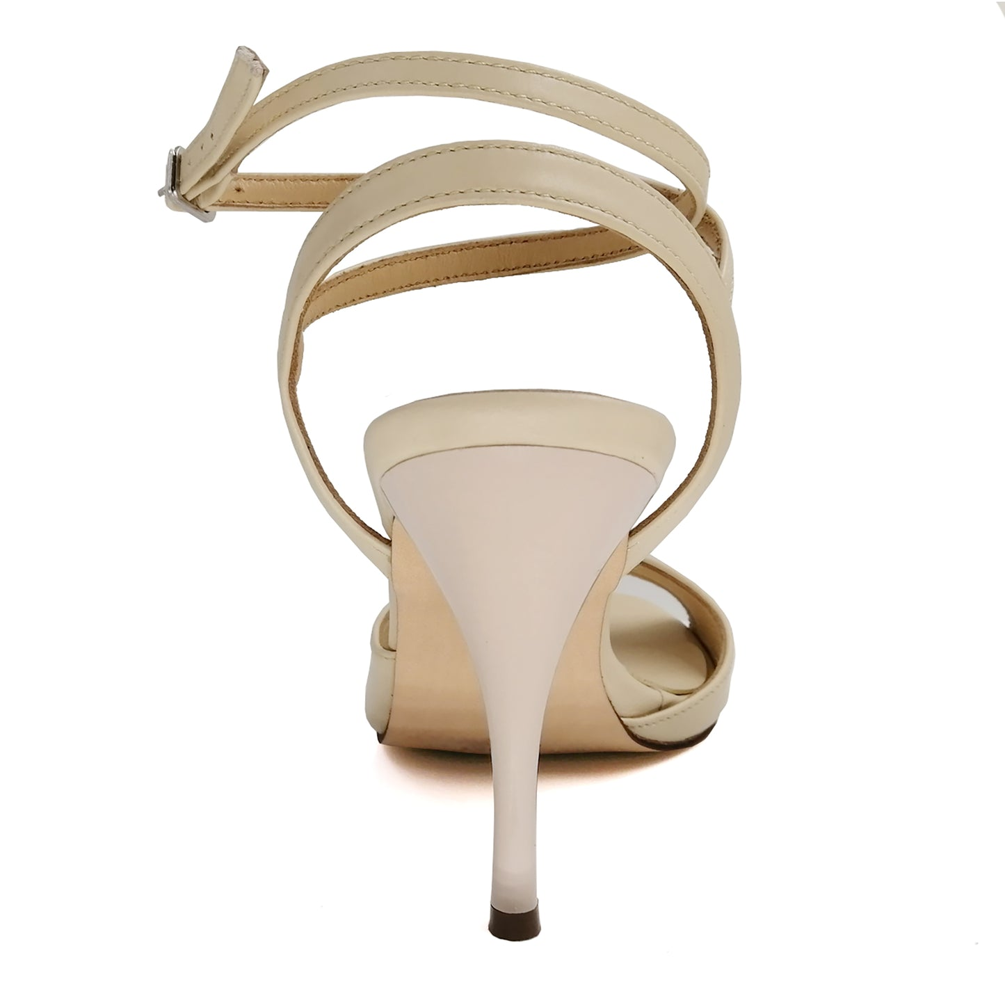 SHJ Women's Beige Real Leather 7cm/9cmcm Heels Dance Shoes Tango Shoes