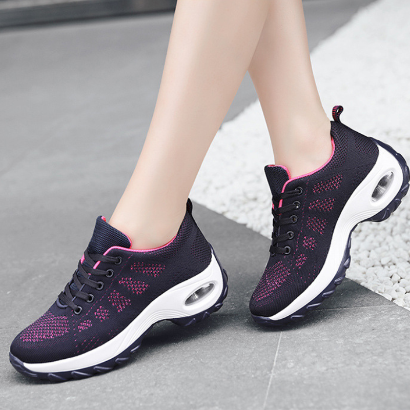 Women's Mesh Jazz Shoes Lace-up Dance Sneakers