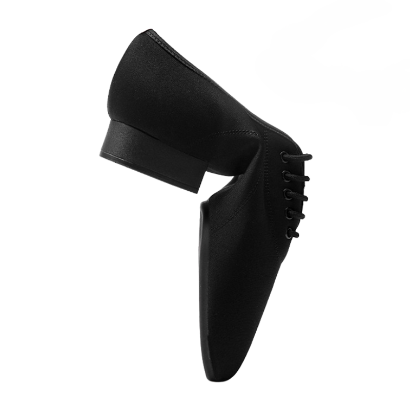 Men's 2.5cm/5cm Black Oxford Cloth Ballroom Dance Shoes