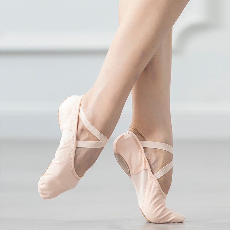 WY Women's Canvas Split-Sole Ballet Shoes