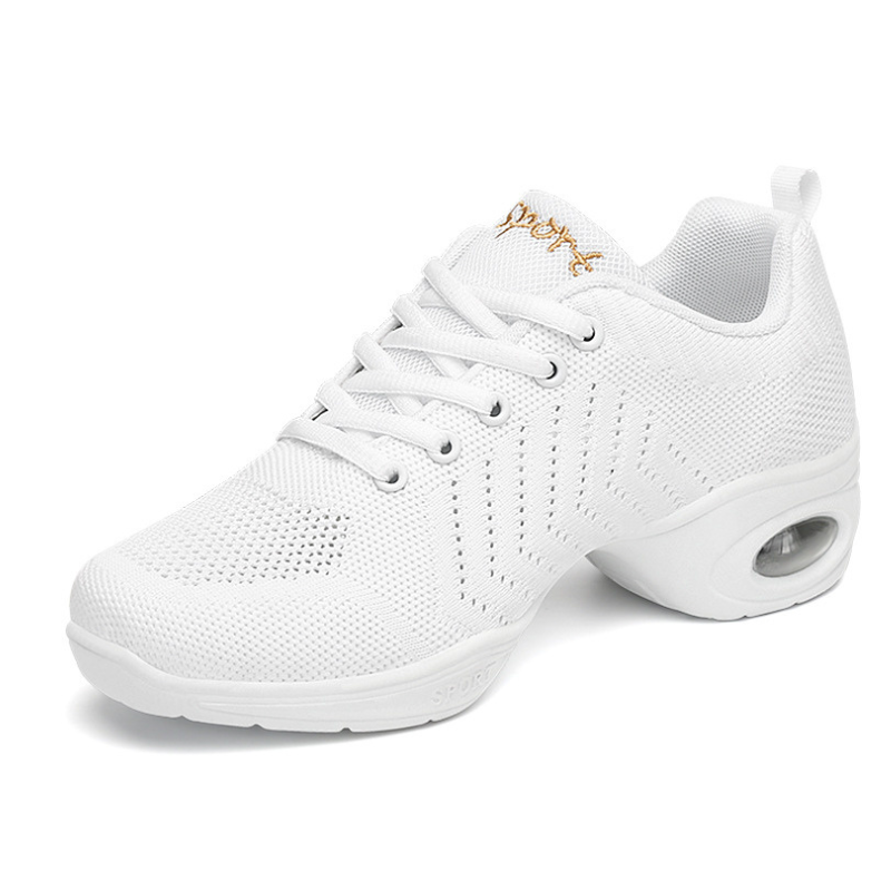 Women's Jazz Shoes Lace-up Dance Sneakers