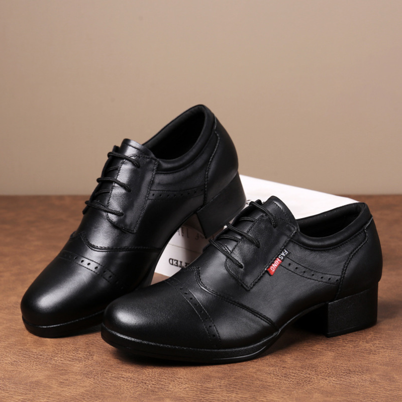 Men's 4cm Leatherette Heels Ballroom Dance Shoes