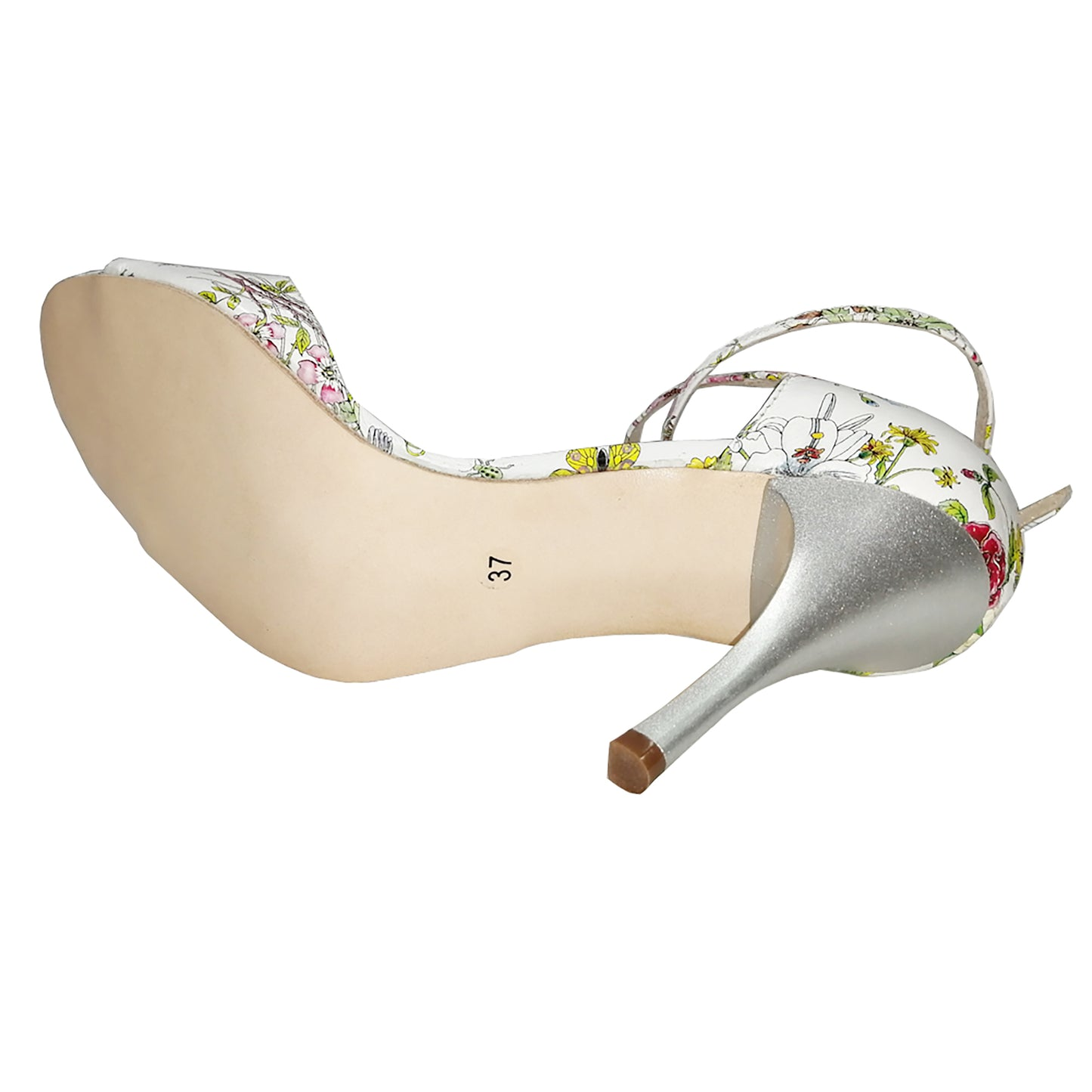 SHJ Women's White Real Leather 7.5cm/9.5cm Heels Dance Shoes Tango Shoes