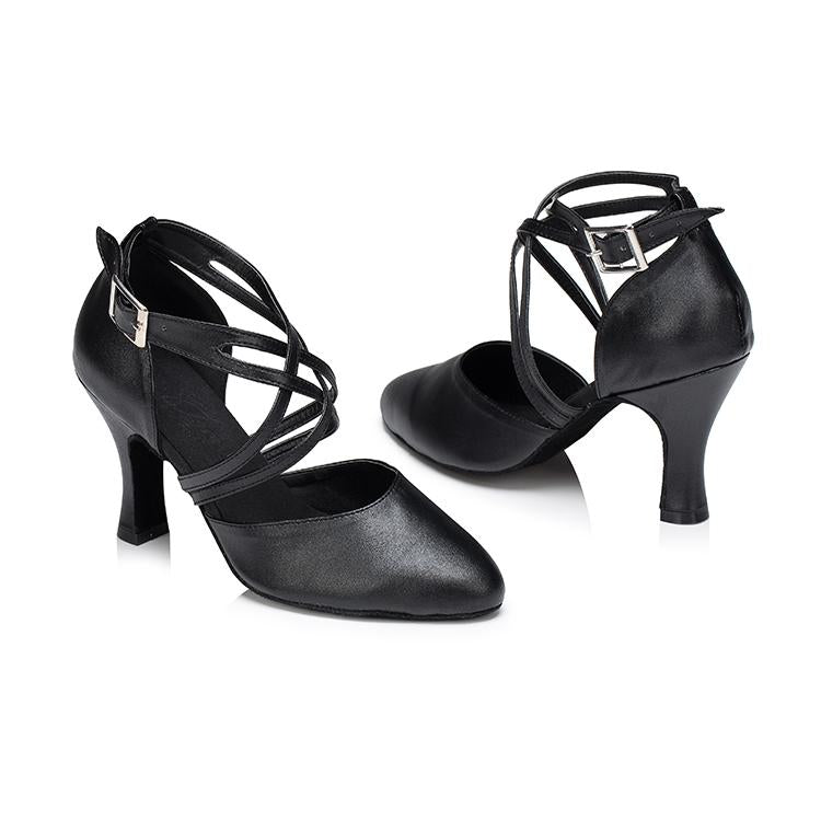Women's Microfiber Leather Customized Heels Ballroom Dance Shoes Modern Dance Shoes