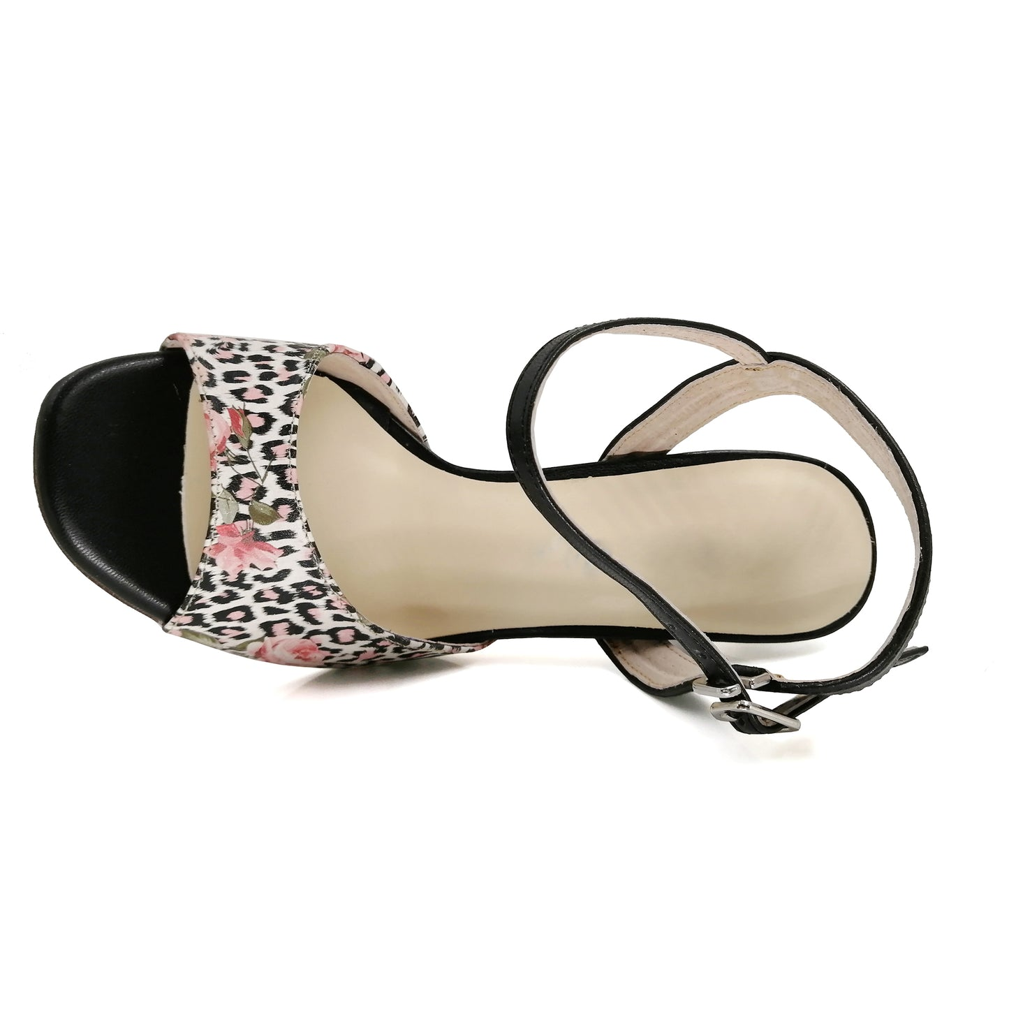 SHJ Women's Leopard Real Leather 7cm/9cm Heels Dance Tango Shoes