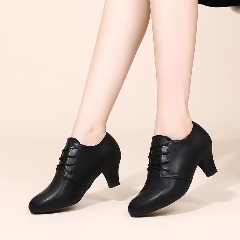 Women's Leatherette 5.5cm Heels Teaching & Practice Shoes Ballroom Dance Shoes