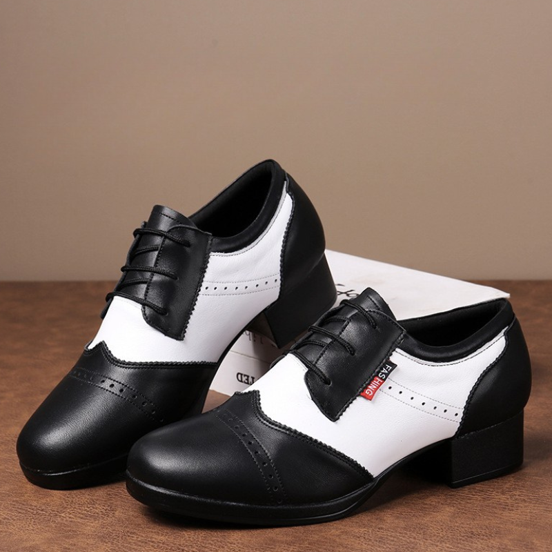 Men's 4cm Leatherette Heels Ballroom Dance Shoes
