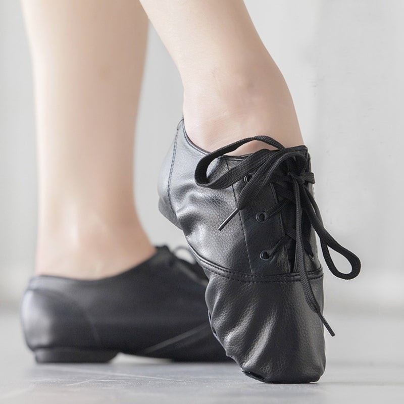 Low-top thickened cowhide sole Jazz shoes/Ballet Slipper