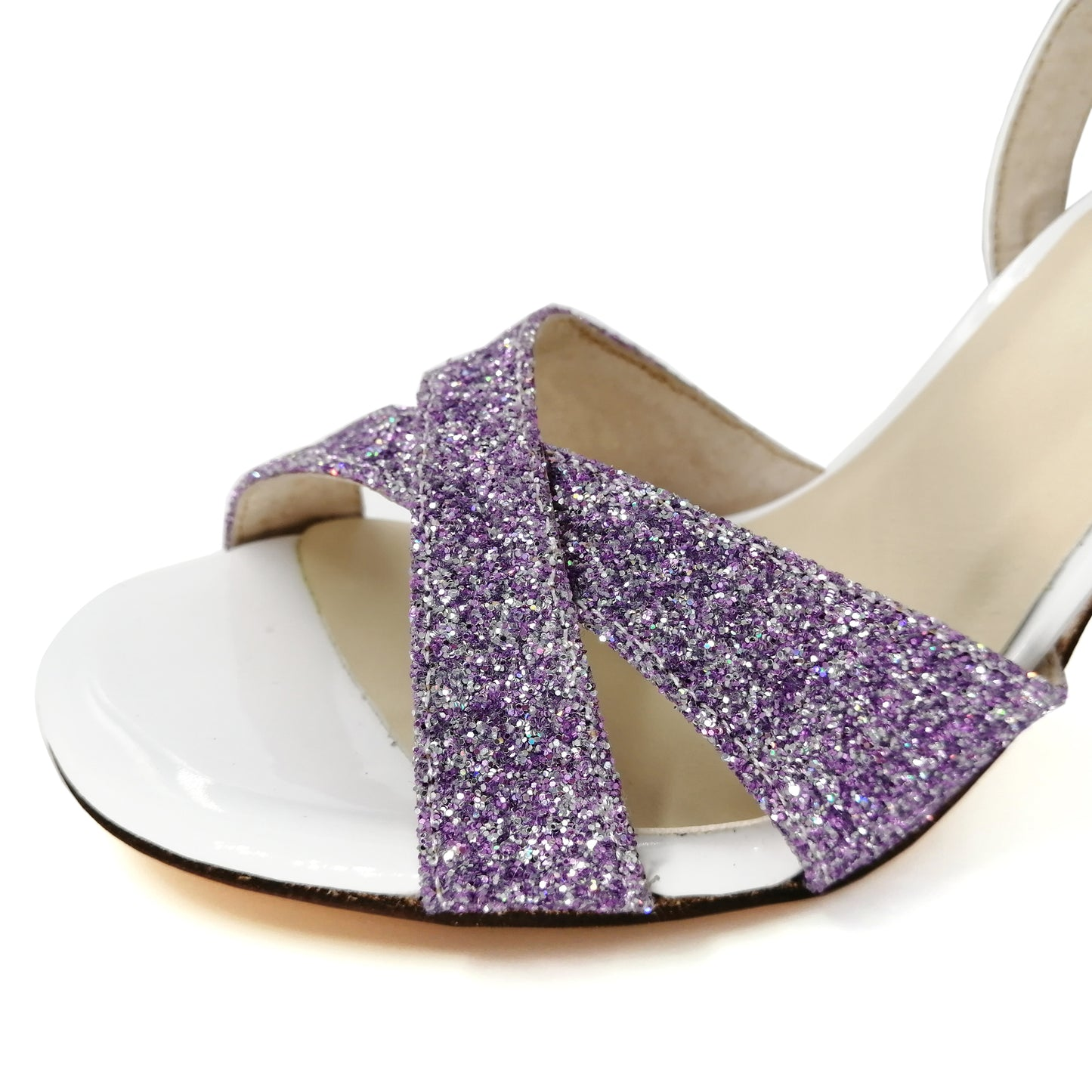 SHJ Women's Purple Sparkling Glitter 7cm/9cm Heels Dance Shoes Tango Shoes