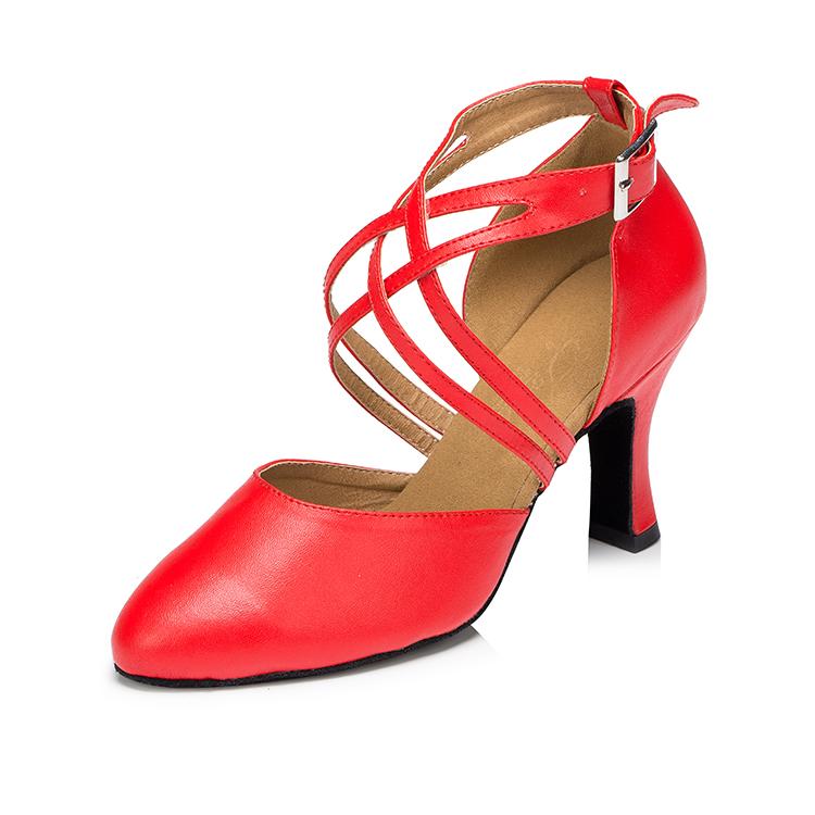 Women's Microfiber Leather Customized Heels Ballroom Dance Shoes Modern Dance Shoes