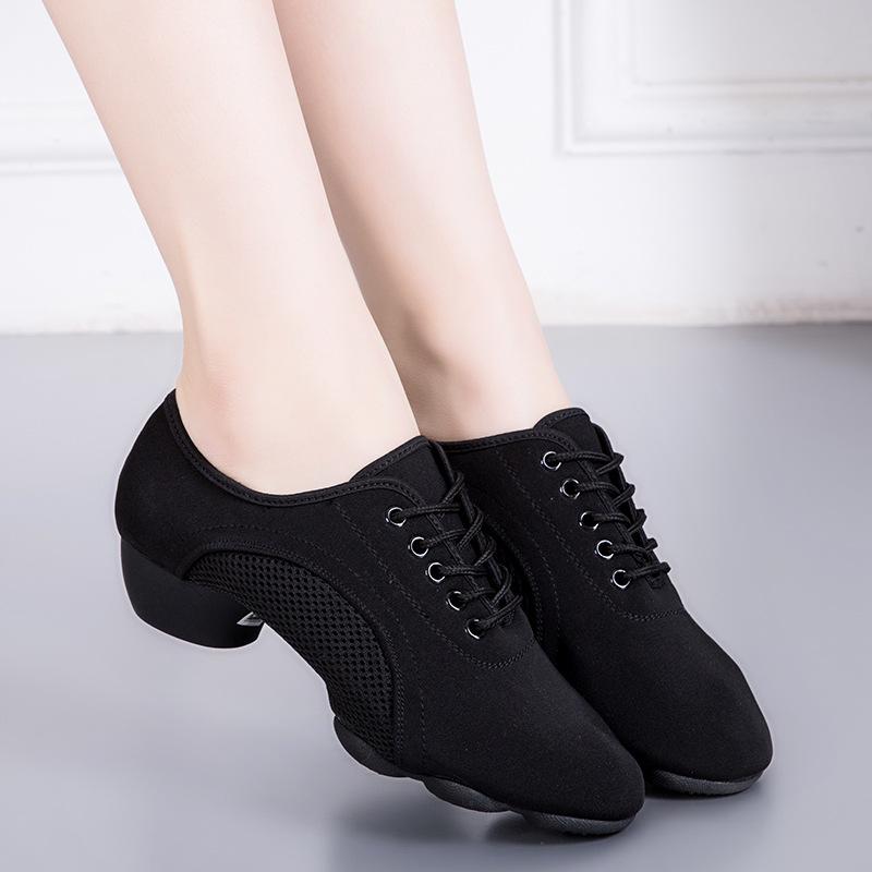 Women's  Canvas 3cm Heels Teaching & Practice Shoes Ballroom Dance Shoes