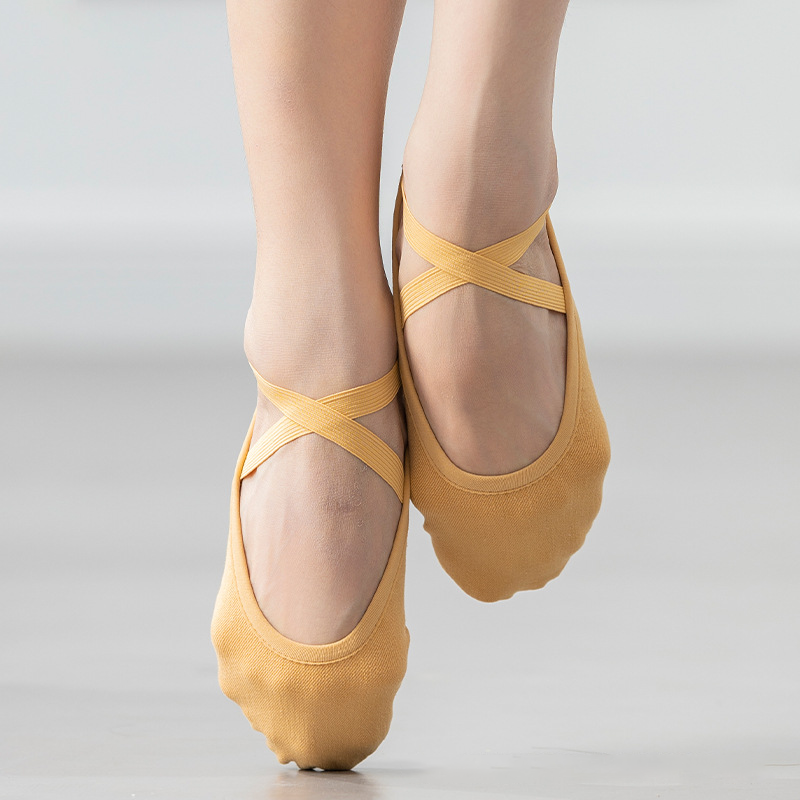 WY Women's Canvas Split-Sole Ballet Shoes