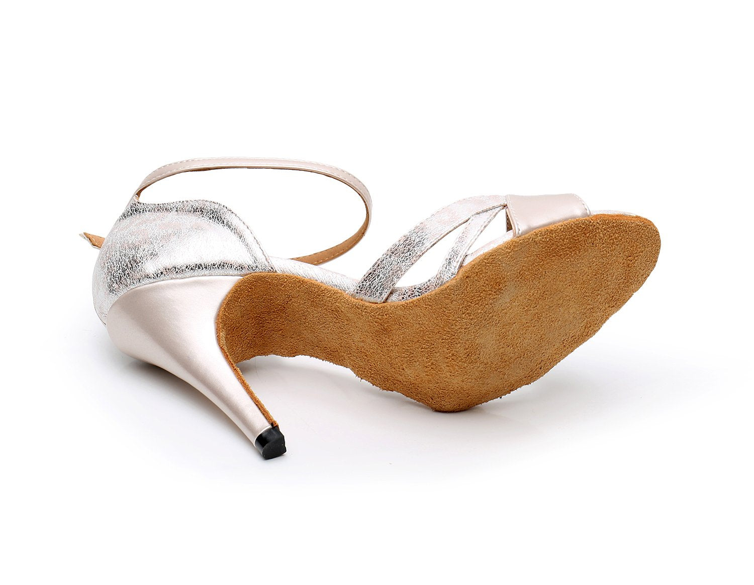 DS Women's Leatherette Customized Heel Latin Shoes/Salsa Shoes/Ballroom Dance Shoes