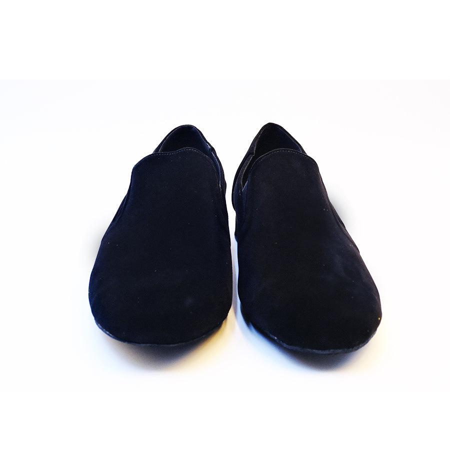 Men's 2cm Black Leatherette Heels Ballroom Dance Shoes