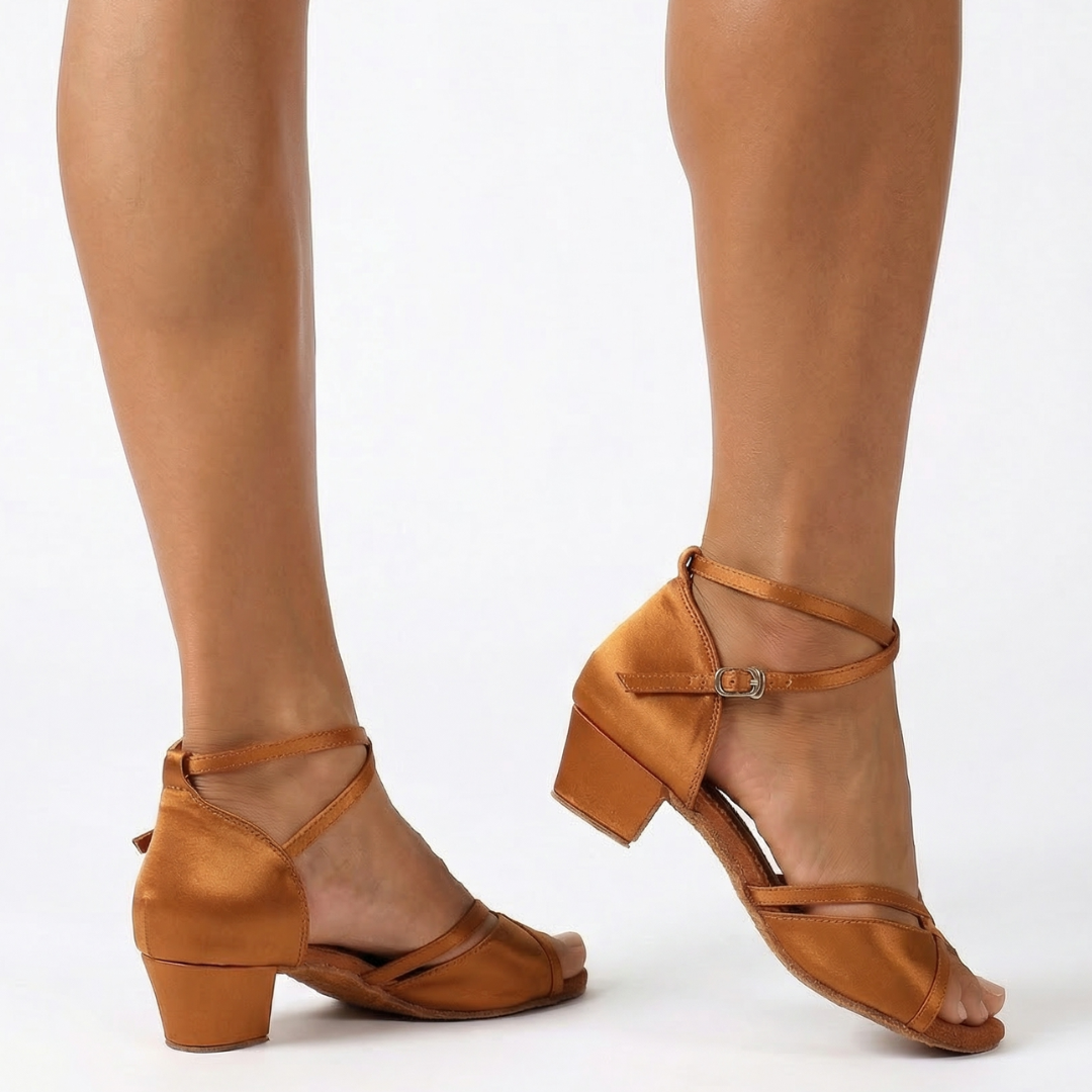 Women's Satin 3.5cm Heel Ballroom Dance Shoes Latin Dance Shoes