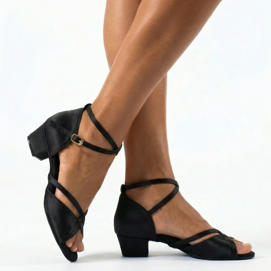 Women's Satin 3.5cm Heel Ballroom Dance Shoes Latin Dance Shoes