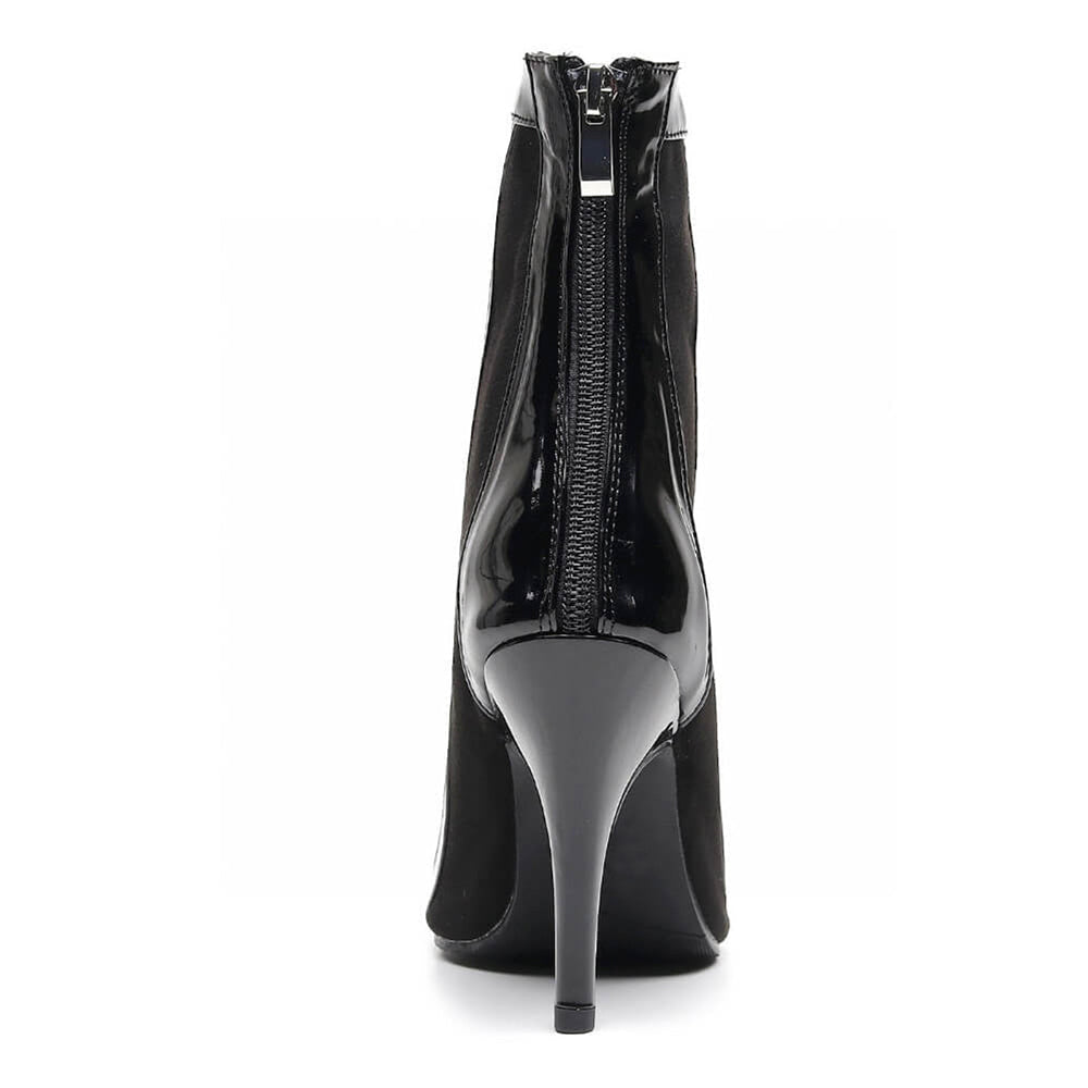 Women's Customized Heel Vegan Leather Stiletto Rubber Sole Dance Boots Street Sole Dance Shoes