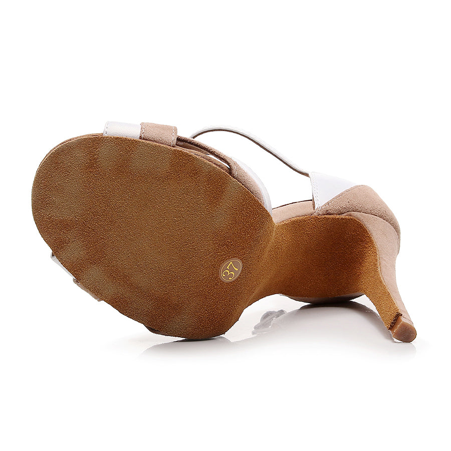 Women's Real Leather 10.5cm Heel Latin Shoes Salsa Shoes Ballroom Dance Shoes Dance Heels