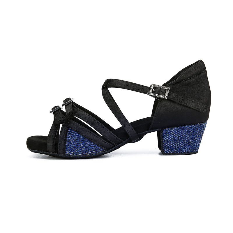 Kid's Satin 3.5cm Heel Ballroom Dance Shoes Latin DanceShoes