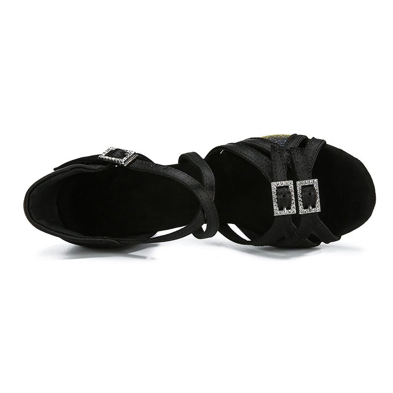 Kid's Satin 3.5cm Heel Ballroom Dance Shoes Latin DanceShoes