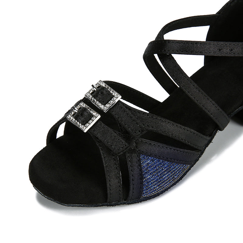 Kid's Satin 3.5cm Heel Ballroom Dance Shoes Latin DanceShoes