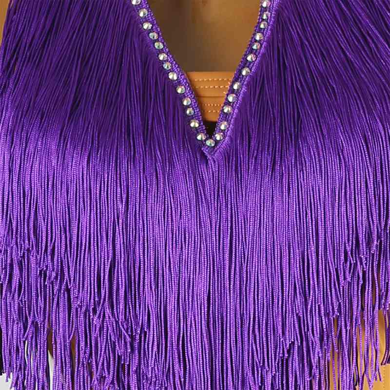 YZY Customisable-Women's Tassel DanceWear Dance Dress Performance Wear