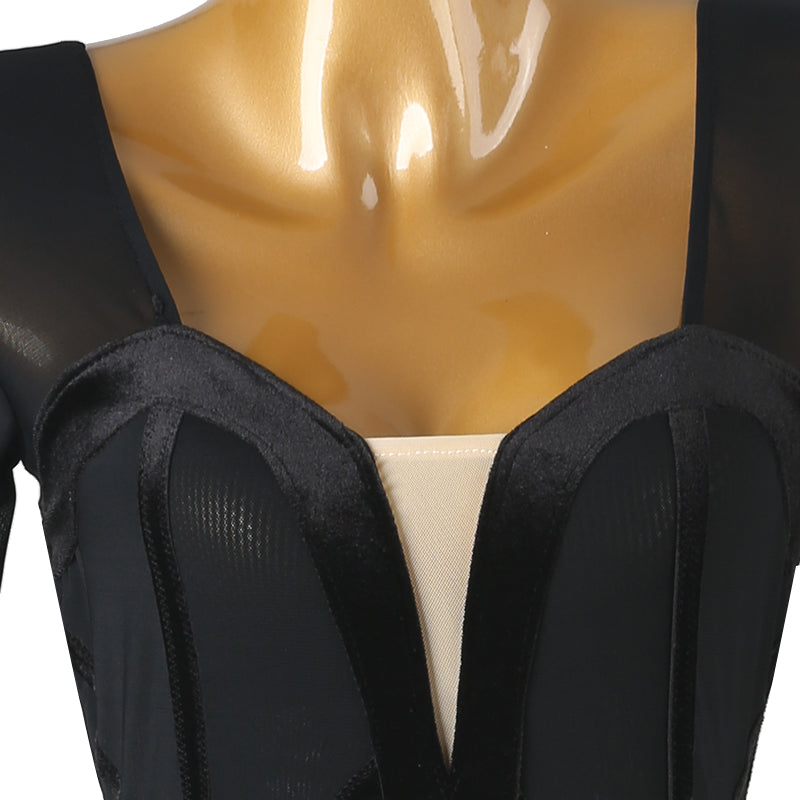 YZY Customisable-Women's Long Sleeve Tassel DanceWear Dance Dress Performance Wear