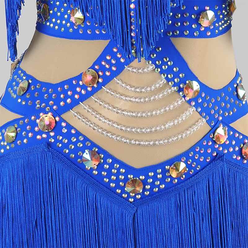 YZY Customisable-Women's Tassel DanceWear Dance Dress Performance Wear